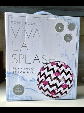 Viva La Splash Flamingo Beach Ball/Float- Flamingos